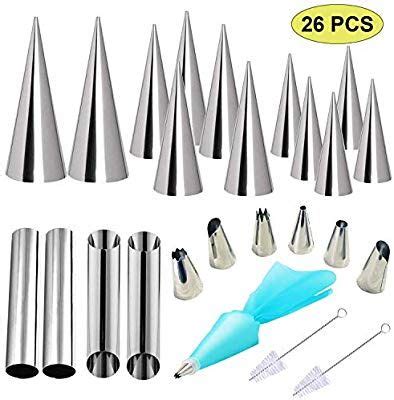 Pour the cream in a glass bowl, cover with plastic wrap and let it cool down. 26 PCS Cannoli Tubes, Woohome Stainless Steel Cannoli ...