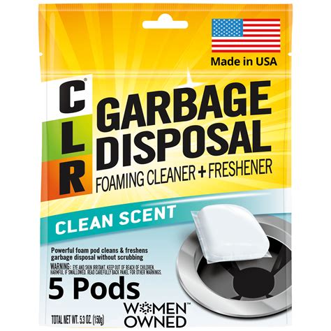 Clr Garbage Disposal Cleaner Pods Foaming Cleaner And Freshener Clean