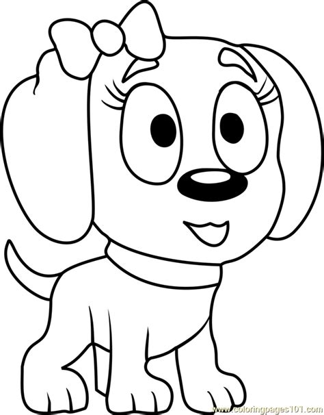 Pound Puppies Coloring Pages Pound Puppies Cinnamon Coloring Page For