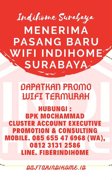 Cara pasang wifi dirumah dengan biaya kurang dari rp. Promo Pasang Baru Wifi Indihome Surabaya Maret 2020 ...