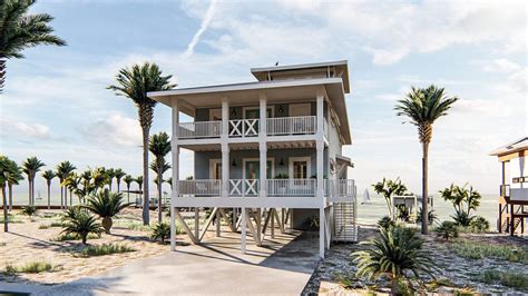 Blue Wave Beach House Coastal House Plans From Coastal Home Plans