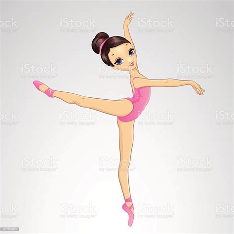 Ballerina Dancing On Pointe Stock Illustration Download Image Now