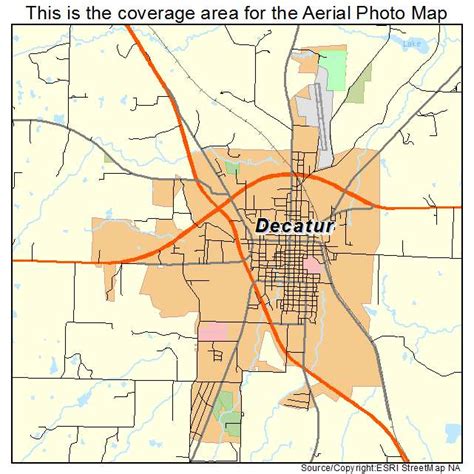 Aerial Photography Map Of Decatur Tx Texas