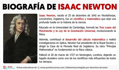 Biografía De Isaac Newton