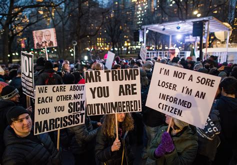 Inauguration Protests Held At A Trump Tower And Elsewhere The New