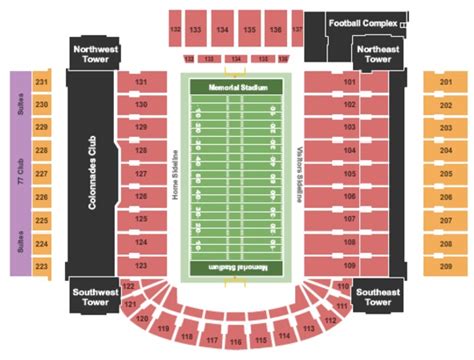 Memorial Stadium Tickets In Champaign Illinois Memorial Stadium