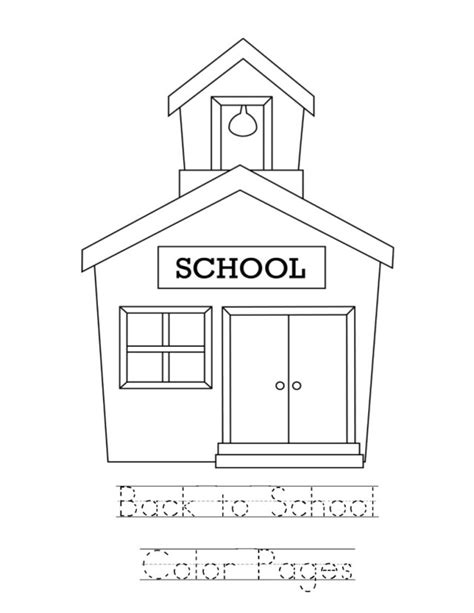 30 Awesome Photo Of School Coloring Pages