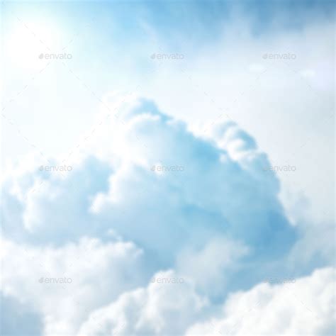 3d Sky Cloud Font Mock Up By Gk1 Graphicriver
