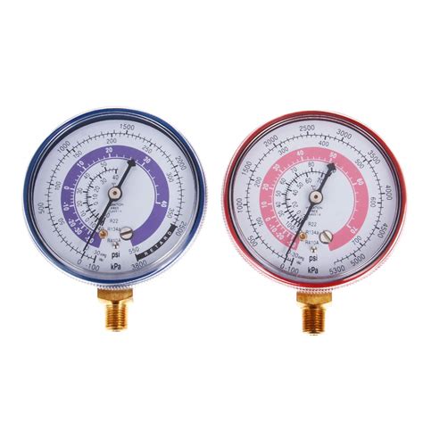 Buy Air Conditioner Refrigerant Low and High Pressure Gauge 70mm/2
