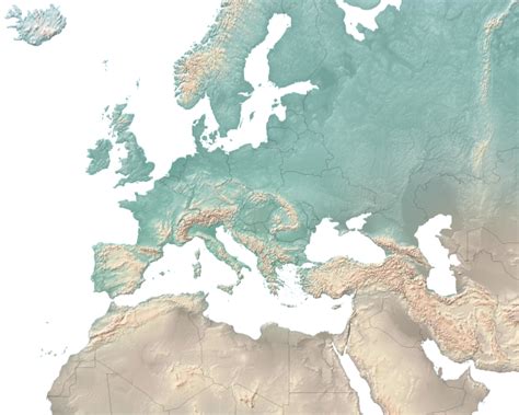 StepMap Europa 2015 relief Landkarte für Deutschland