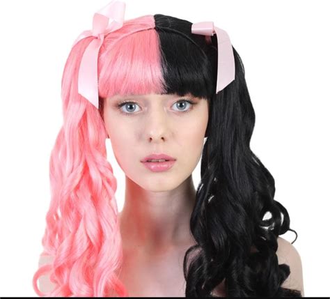 Melanie Martinez Wigs Black And Pink Halloween Wigs Celebrity Wigs Wigs