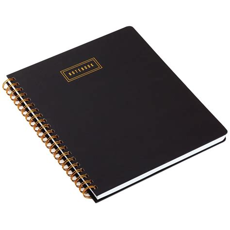 Black Spiral Notebook Journals Hallmark