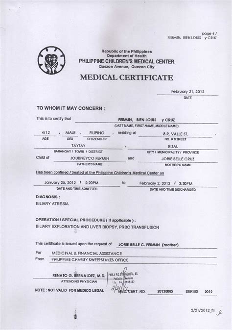 Medical Certificate Is Shown In This Image The Best Porn Website