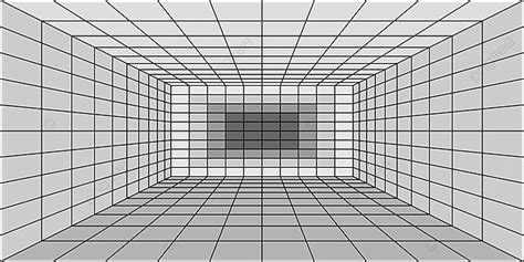 3d Room Corner With Perspective Grid Background 3d Design Digital