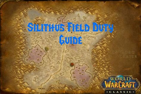 Can be done while leveling alts. Silithus Field Duty Guide - WoW Classic - Bitt's Guides
