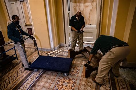 Photos Damage Inside The Us Capitol