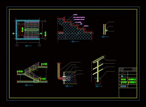Stairs And Railings Details Dwg Detail For Autocad • Designs Cad