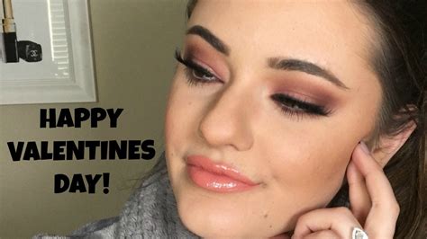 Romantic Valentines Day Makeup Tutorial Too Faced Sweet Peach Palette