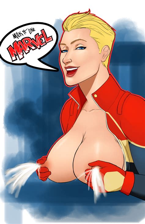 rule 34 1girls blonde hair blue eyes bodysuit breasts captain marvel carol danvers female