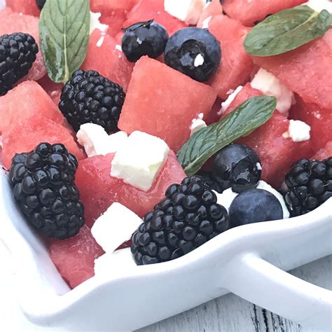 Recipe Watermelon Berry Salad — Kitchen Confession Berry Salad