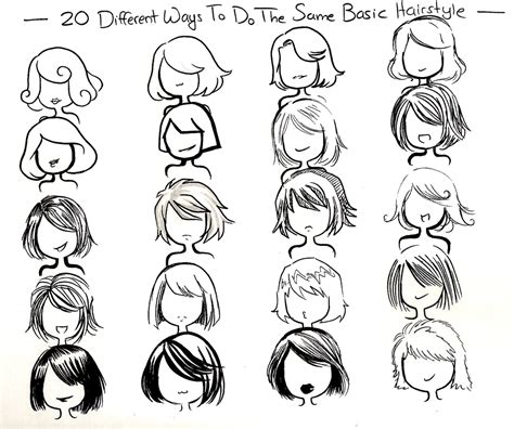 Twenty Ways Basic Hairstyle By ~neongenesisevarei On Deviantart