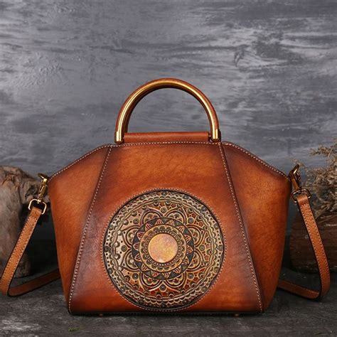 Handmade Genuine Leather Women Handbags Price 11223 And Free Shipping