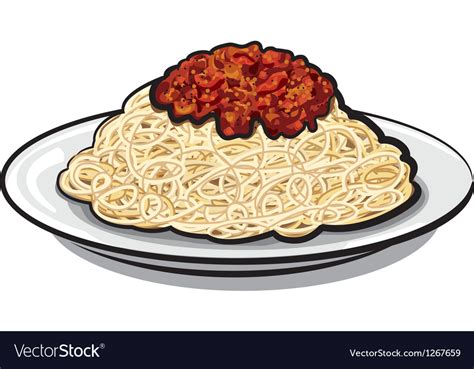 Italian Spaghetti Royalty Free Vector Image Vectorstock