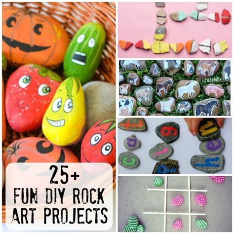 25 Fun Diy Rock Art Projects To Try A Collection Of Different Diy