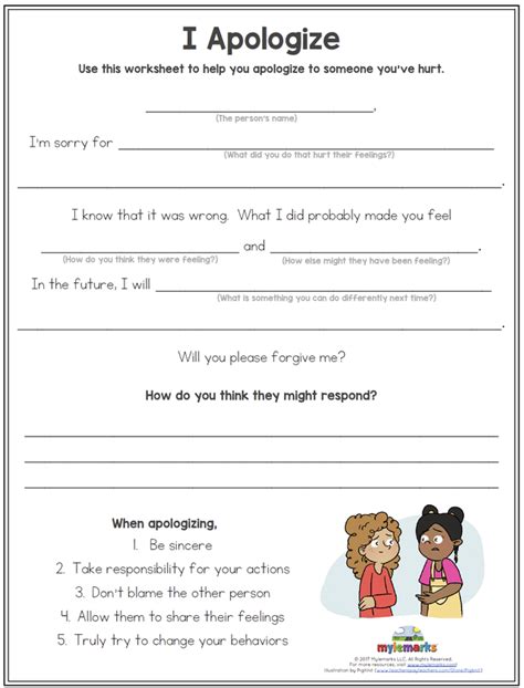 Behavior Worksheets For Kids And Teens