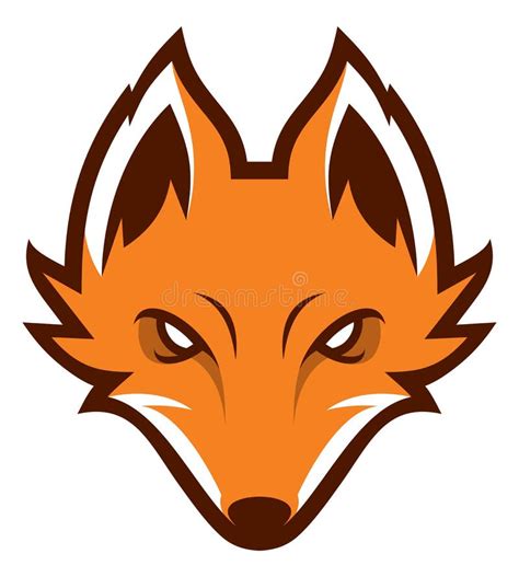 Fox Head Sport Logotype Mascot Stock Vector Illustration Of Face