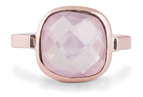 Rose Quartz Silver Bezel Ring 813523 Arden Jewelers