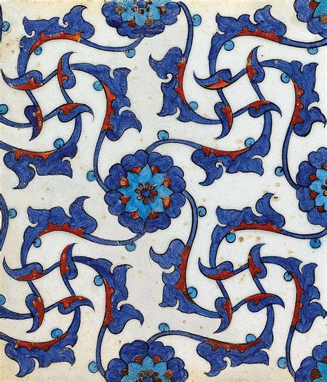 An Iznik Polychrome Tile Turkey Circa By Adam Asar No
