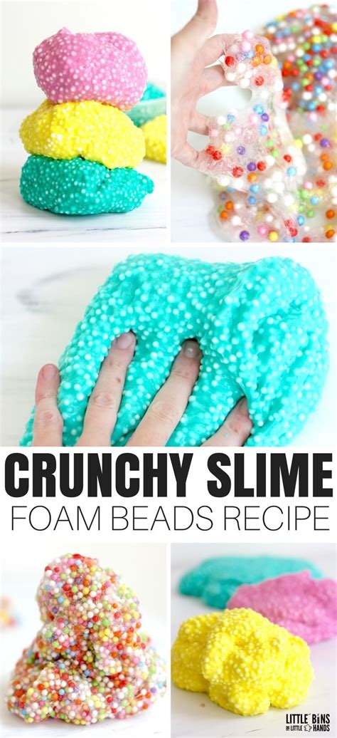 How To Make Crunchy Slime Little Bins For Little Hands Crunchy
