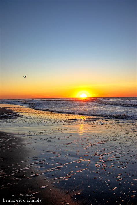 This Mornings Beautiful Sunrise On Ocean Isle Beach Beautiful Beach