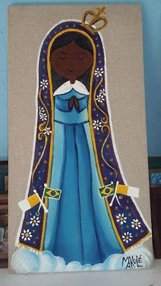 Pintura Em Tela Nossa Senhora Aparecida Elo7