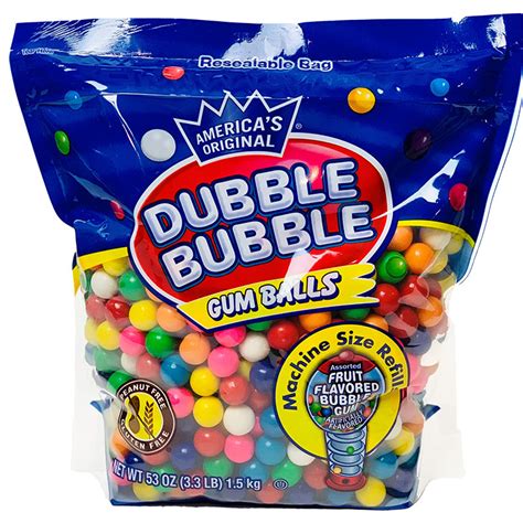 Dubble Bubble Gumballs 53 Oz Resealable Bag