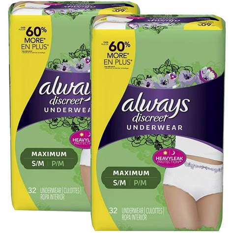 Always Discreet Incontinence And Postpartum Incontinence Underwear For Women Smallmedium 64