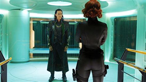Black Widow Tricks Loki Scene The Avengers Movie Clip Hd Youtube