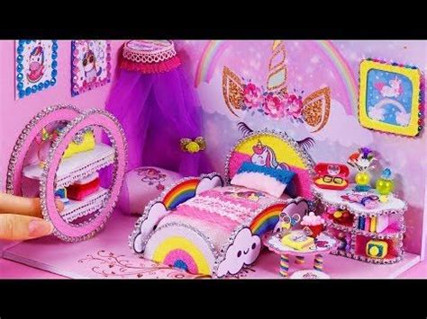 Diy miniatures dollhouse bathroom and bedroom ~ hello kitty room decor, shoes see more: DIY Miniature Dollhouse ~ Unicorn Room Decor #65 - YouTube ...