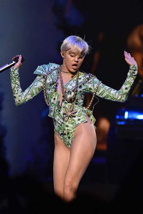 Of The Most Daring Looks Miley Cyrus Has Ever Worn From See Through Dresses To A Glitter