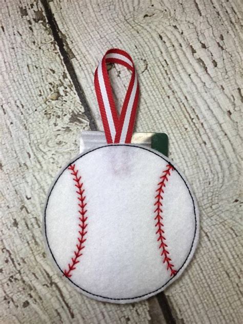 Baseball Softball Gift Card Holder Ornament In The Hoop
