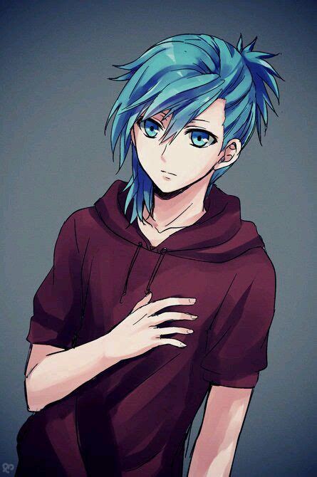 Anime Guy Blue Long Hair Anime Boy Hair Blue Hair Anime Boy Anime