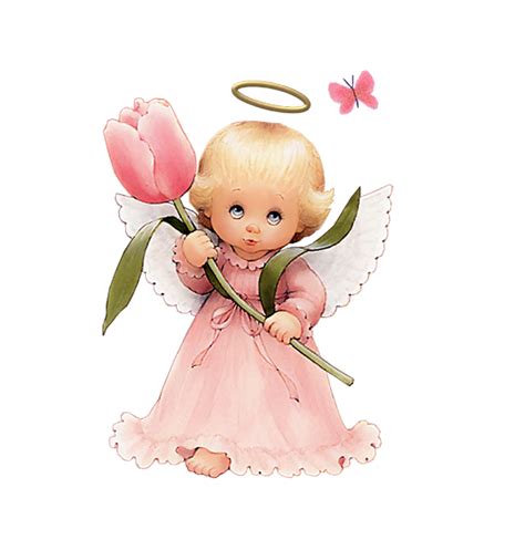 Cute Angel With Tulip Free Clipart By Joeatta On DeviantArt