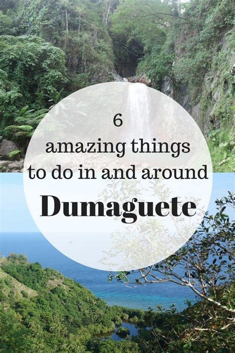 Dumaguetes Best Tourist Spots Itinerary Tourist Spots Dumaguete