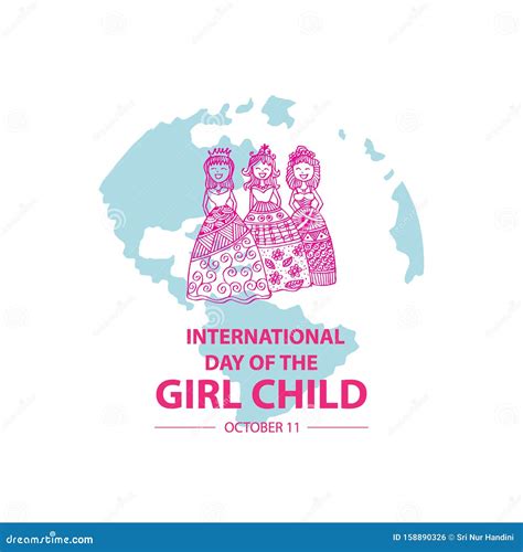 International Day Of The Girl Child Stock Illustration Illustration