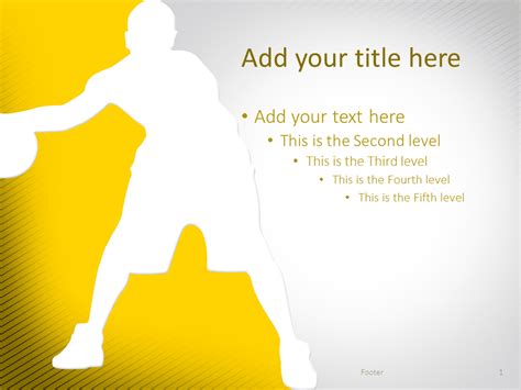 Basketball Powerpoint Template Yellow Presentationgo