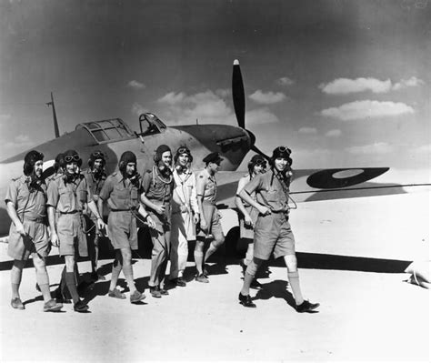 Pilots Of B Flight No 33 Squadron Raf Hurricane Mk I Fuka Egypt World