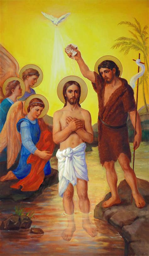 The Baptism Of Jesus Christ Painting By Svitozar Nenyuk Fine Art America