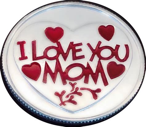 Mg I Love You Mom Silver Coin