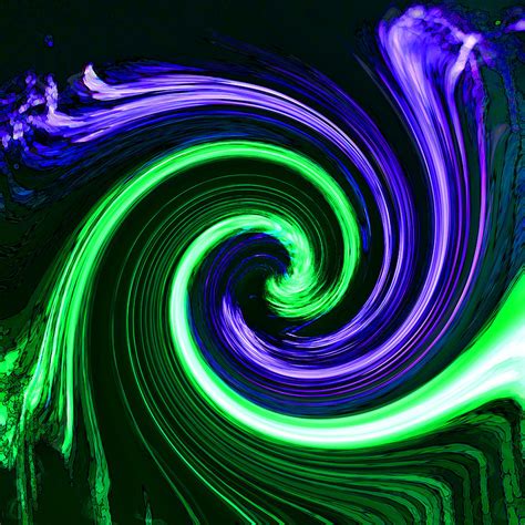 Abstract In Green And Purple Photograph By Art Block Collections